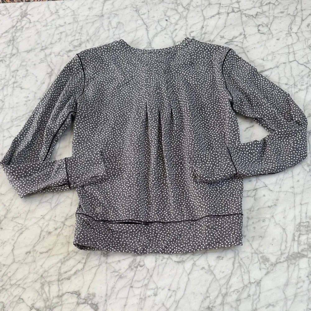 Lululemon Rush Hour Long Sleeve Jacquard Pullover Sz 4